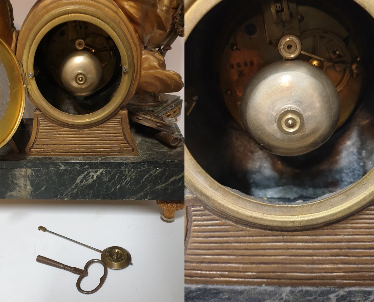 19th Century Mantel Pendulum And Casseroles-photo-7