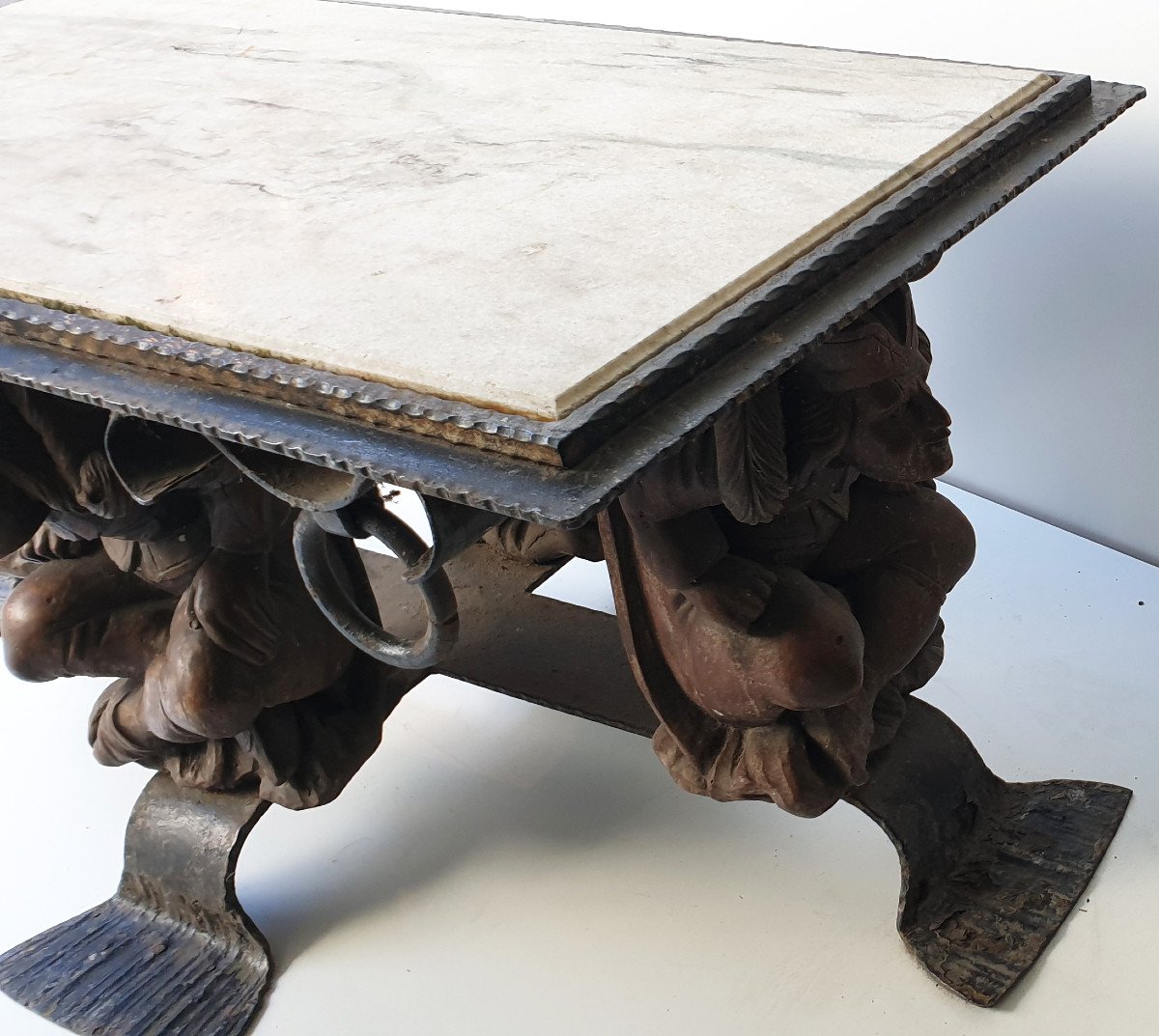 Table Basse Jean-maurice Rothschild Vers 1950 Grand Modéle -photo-6