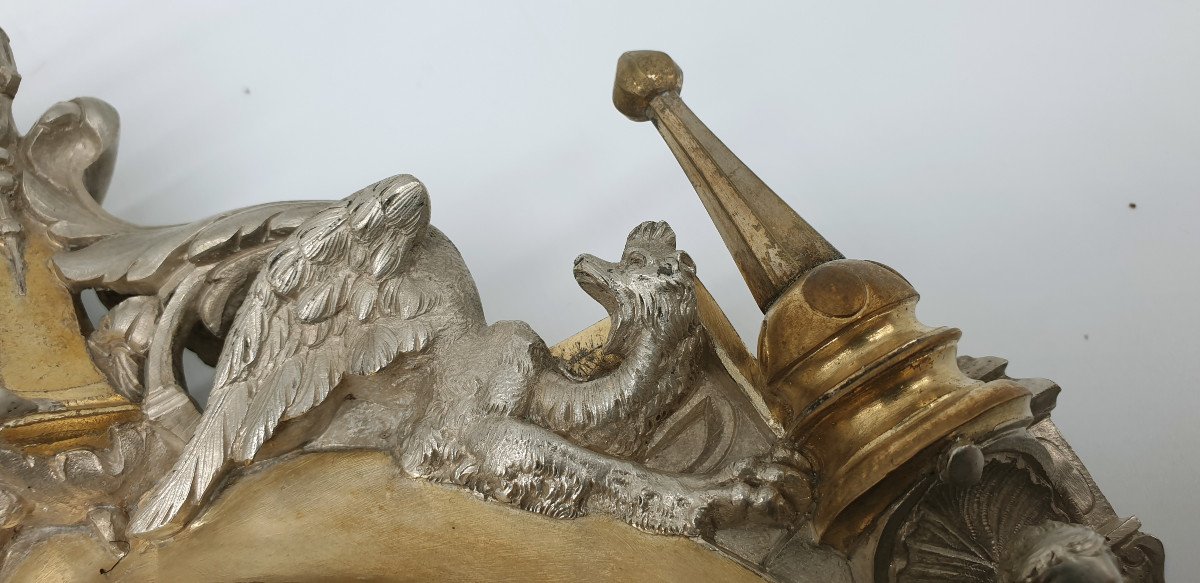 Christ Bronze Deux Patines Attribué à Louis Bachelet dans le goût Viollet Le Duc Pièce Muséal-photo-3