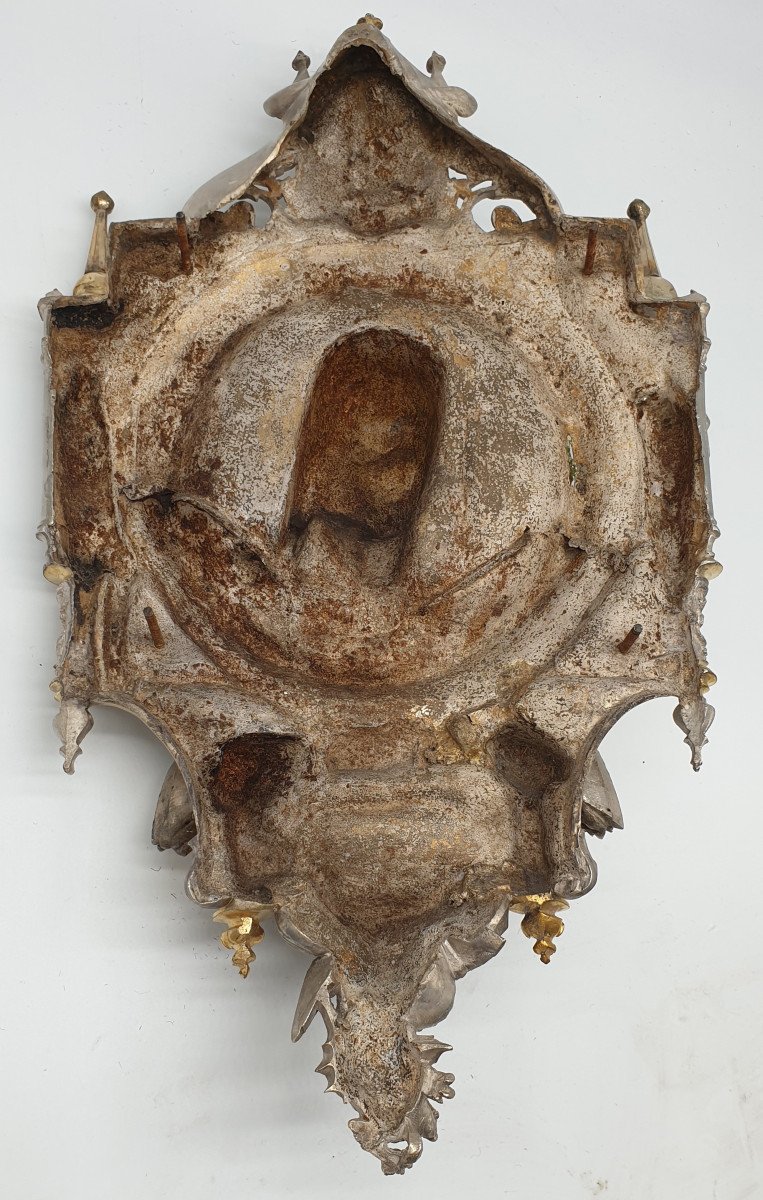 Christ Bronze Deux Patines Attribué à Louis Bachelet dans le goût Viollet Le Duc Pièce Muséal-photo-4