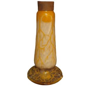 Charles Schneider French Glass, Signature Lamp Base At Berlingot