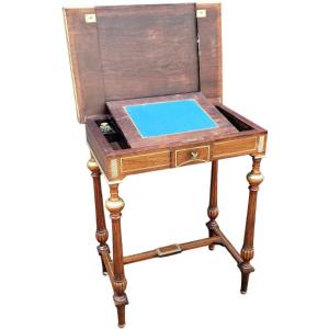 Table A Plusieurs Systemes Napoleon III Table Coiffeuse ,a Jeux,a Ecrire ,et Table d'Appoint