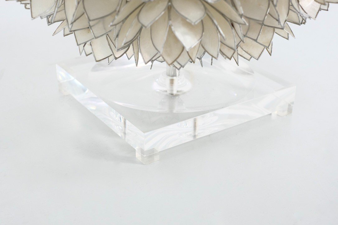 Mother-of-pearl Table Lamp By Rausch, Germany Circa 1960s.-photo-7