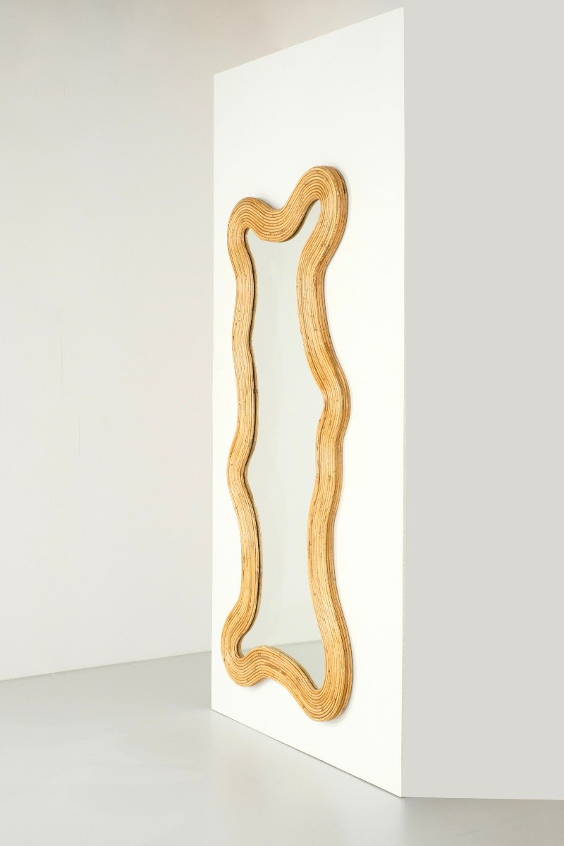 Bamboo In Large Format Mirror, Contemporary Italy.-photo-3