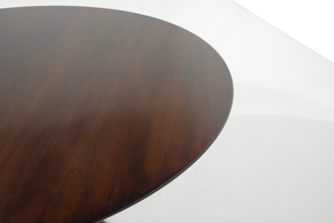 Table « Tulipe » En Bois Par Eero Saarinen Pour Knoll International, Usa 1958.-photo-1