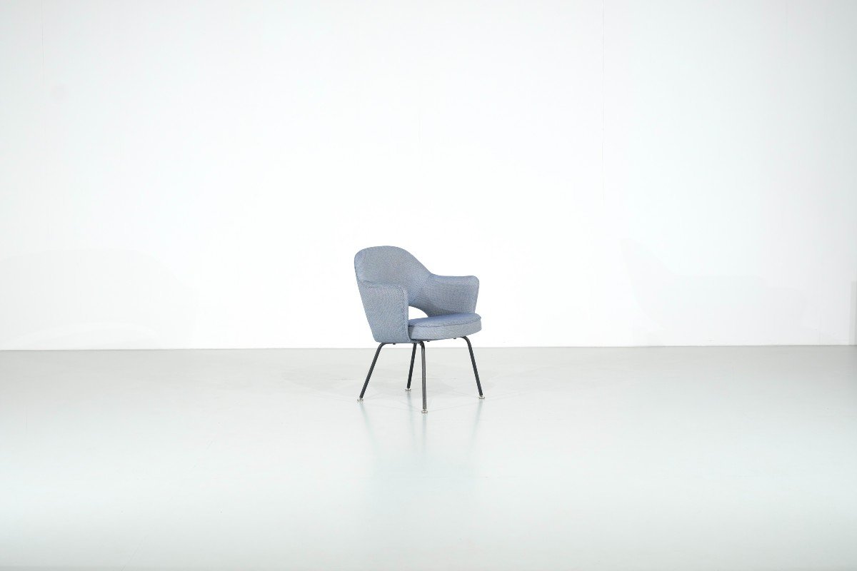 “conference” Armchair By Eero Saarinen Produced By Knoll For Ibm, Usa 1957.-photo-2