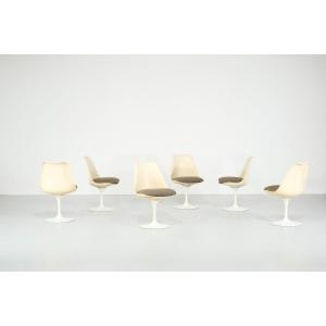 Set Of “tulip” Model Chairs By Eero Saarinen For Knoll International, Usa 1957.
