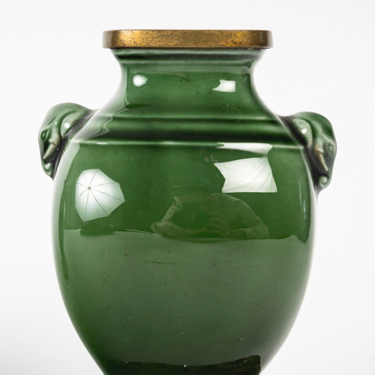Théodore Deck (1823 - 1891) Pair Of Miniature Earthenware Vases, Circa 1870-photo-2