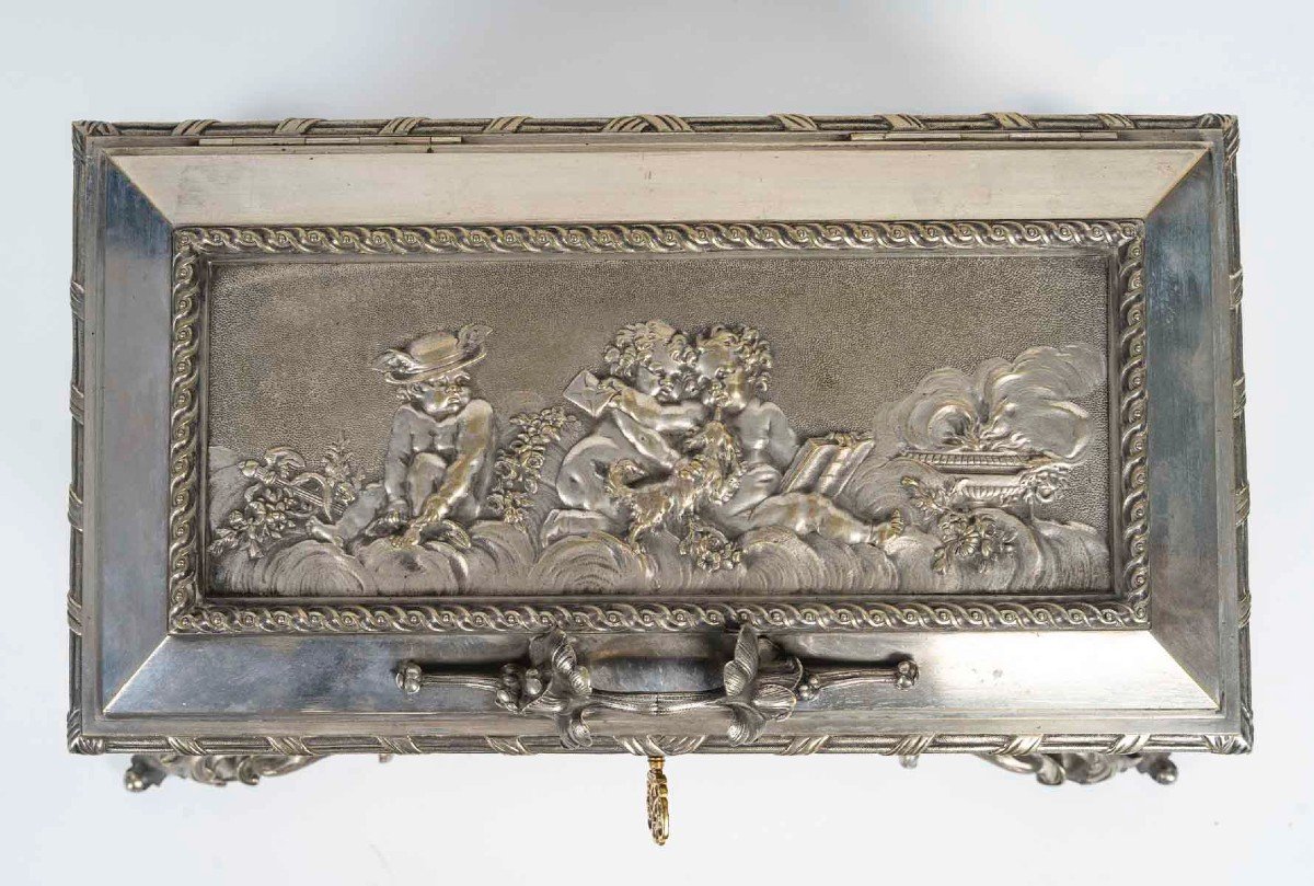 Large Napoleon III Jewelry Casket -photo-3