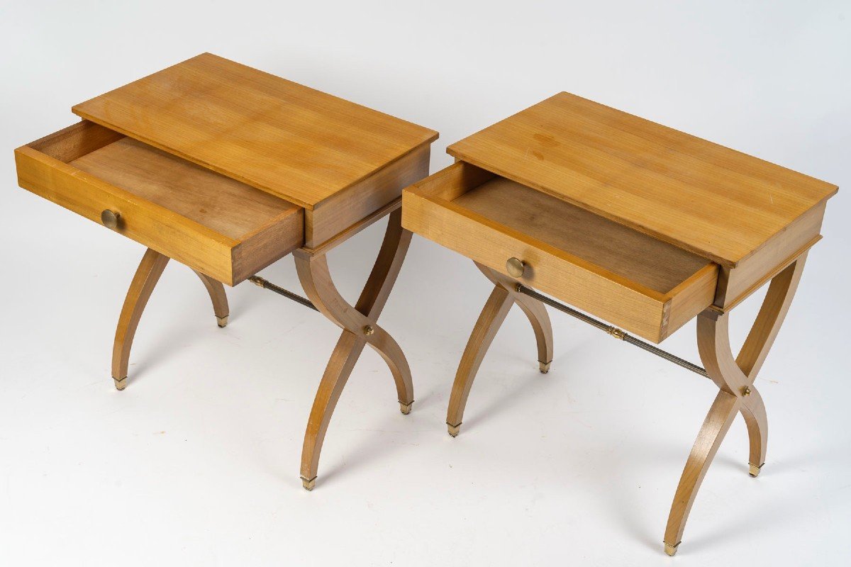 Paire de Tables d'appoint dans le style d'André Arbus (1903-1969), Vers 1920-photo-4