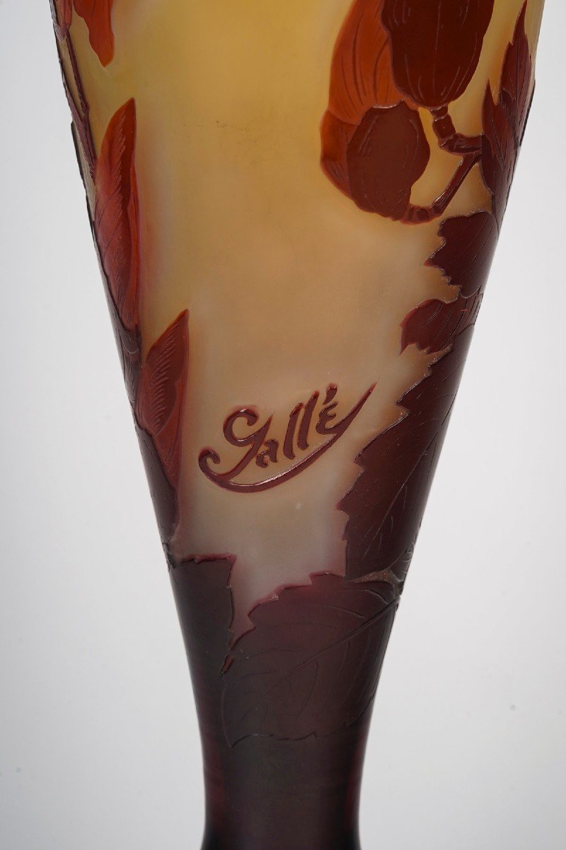 Émile Gallé (1846-1904) Vase Aux « Magnolias » Circa 1900-photo-1