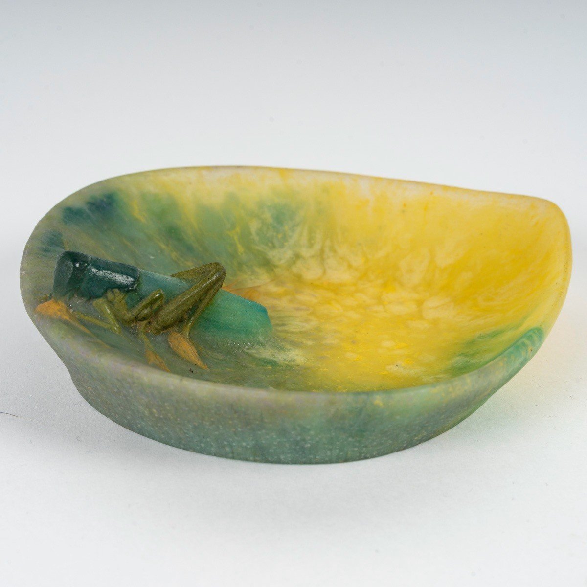 An Amalric Walter And Henri Bergé Pate-de-verre Vide Poche Circa 1920-photo-4