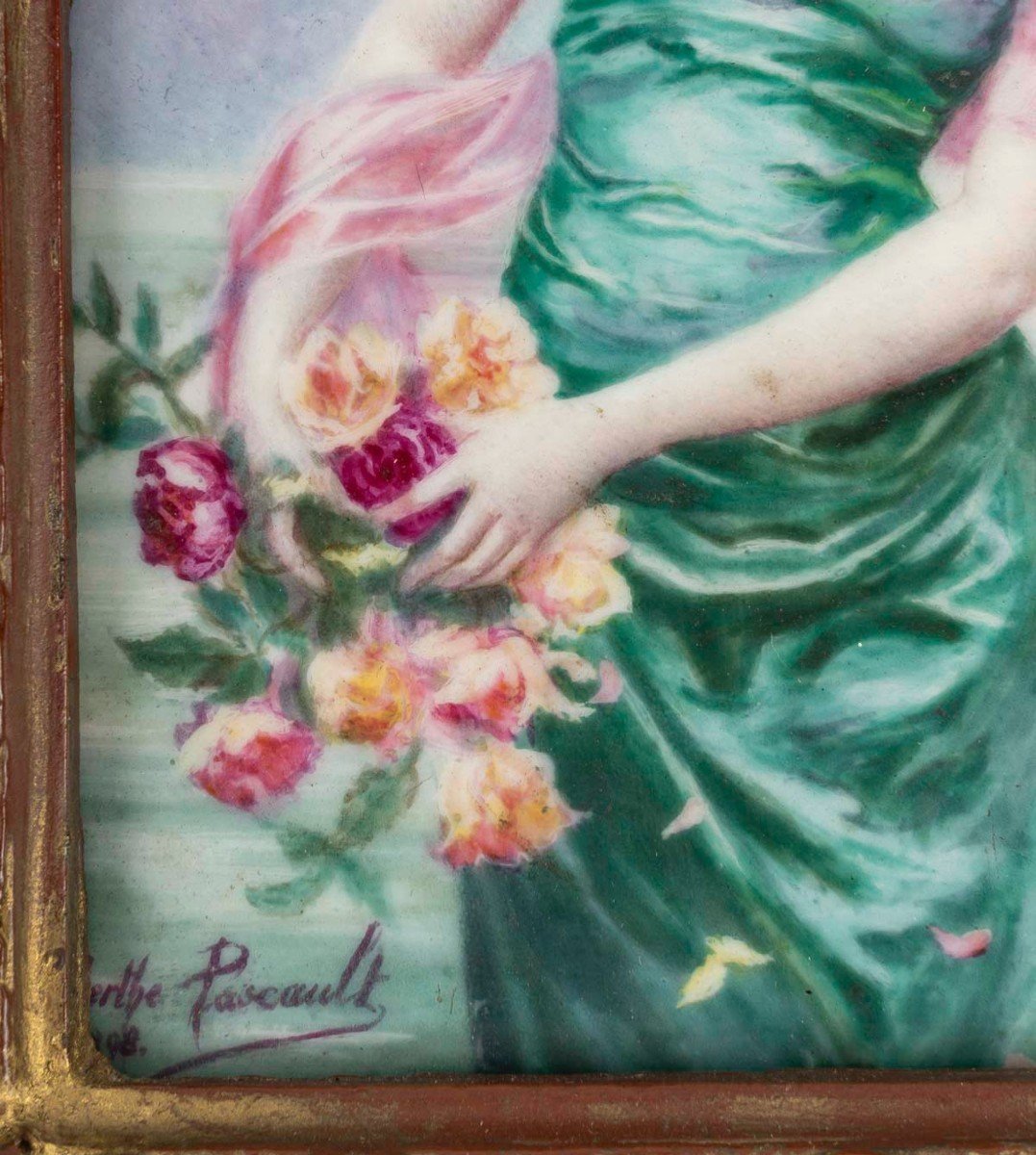 Berthe Pascault “the Green Fairy With Roses”-photo-1