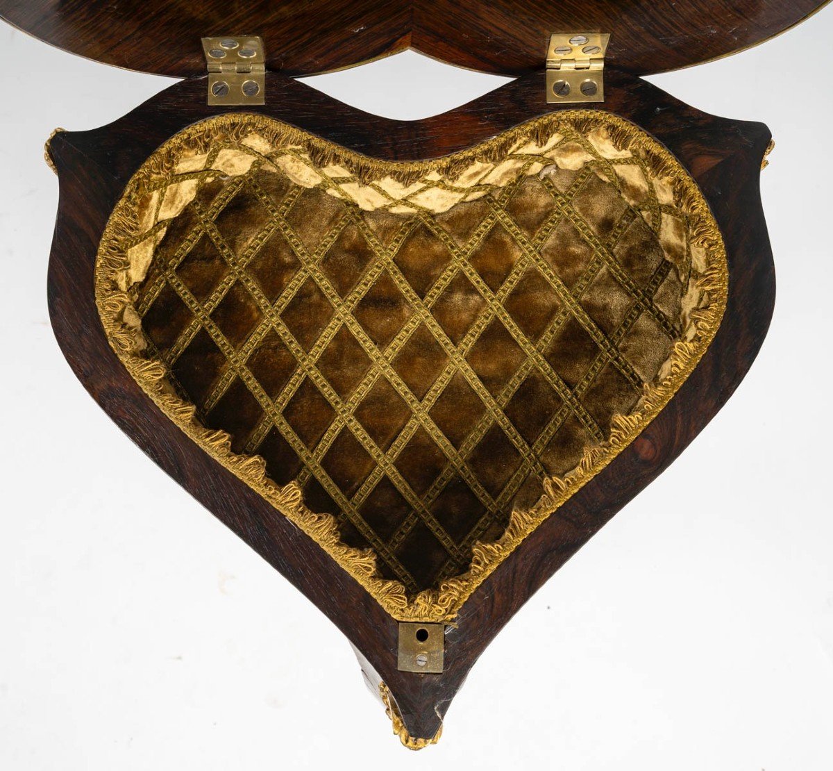 Table « Cœur » De Style Louis XV, Attribuée à Maison Krieger, Circa 1860-photo-2