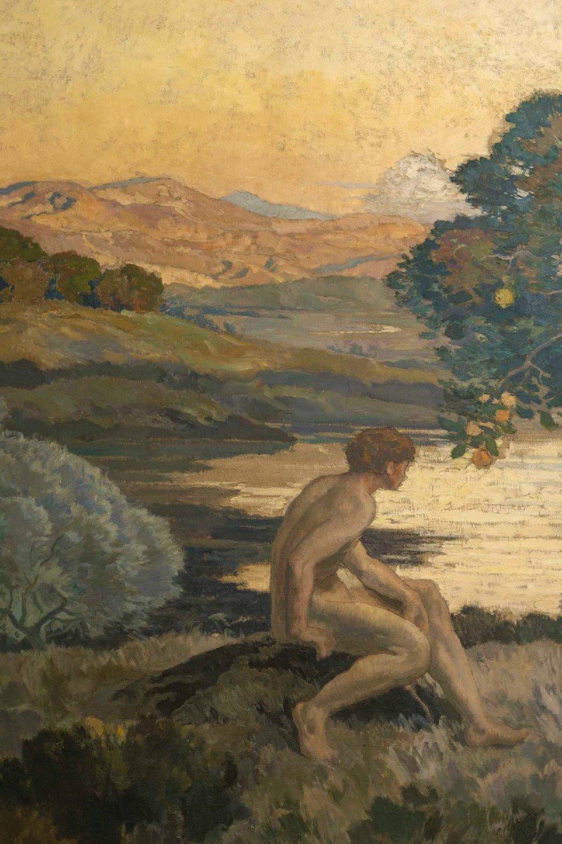 émile René Menard (1862-1930)  Adam Et Eve-photo-3