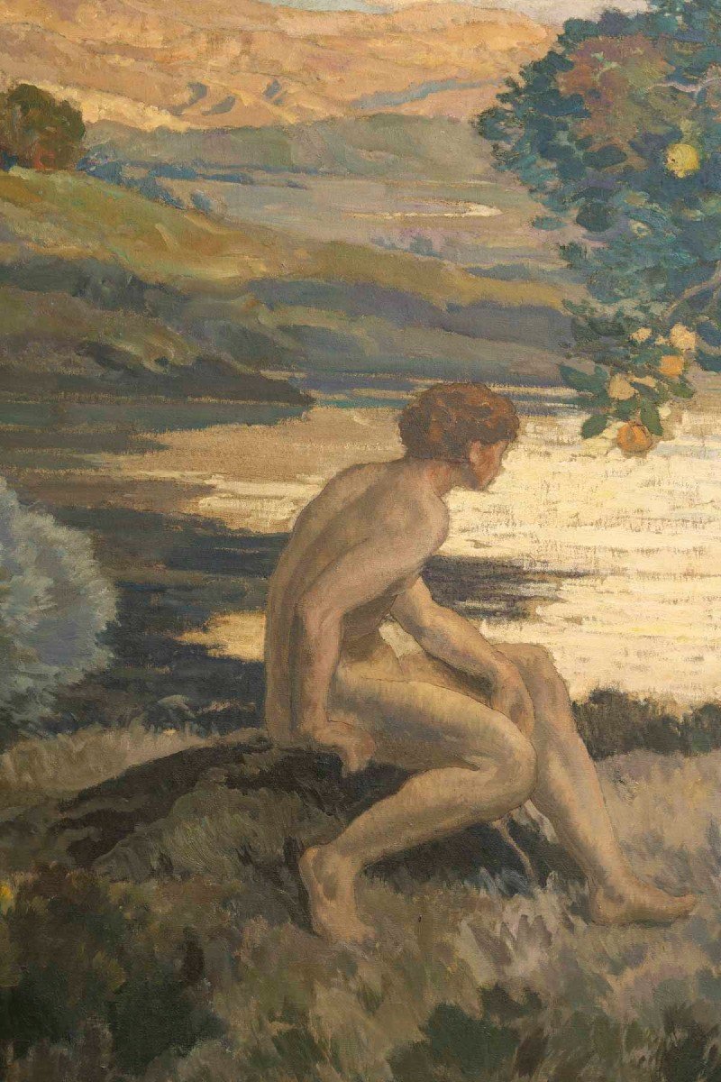 émile René Menard (1862-1930)  Adam Et Eve-photo-4