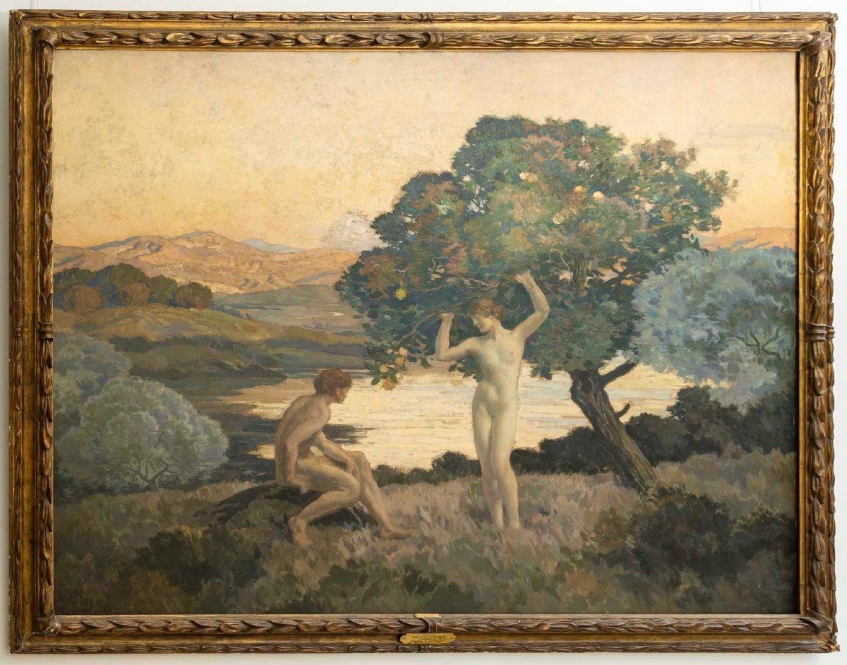 émile René Menard (1862-1930)  Adam Et Eve