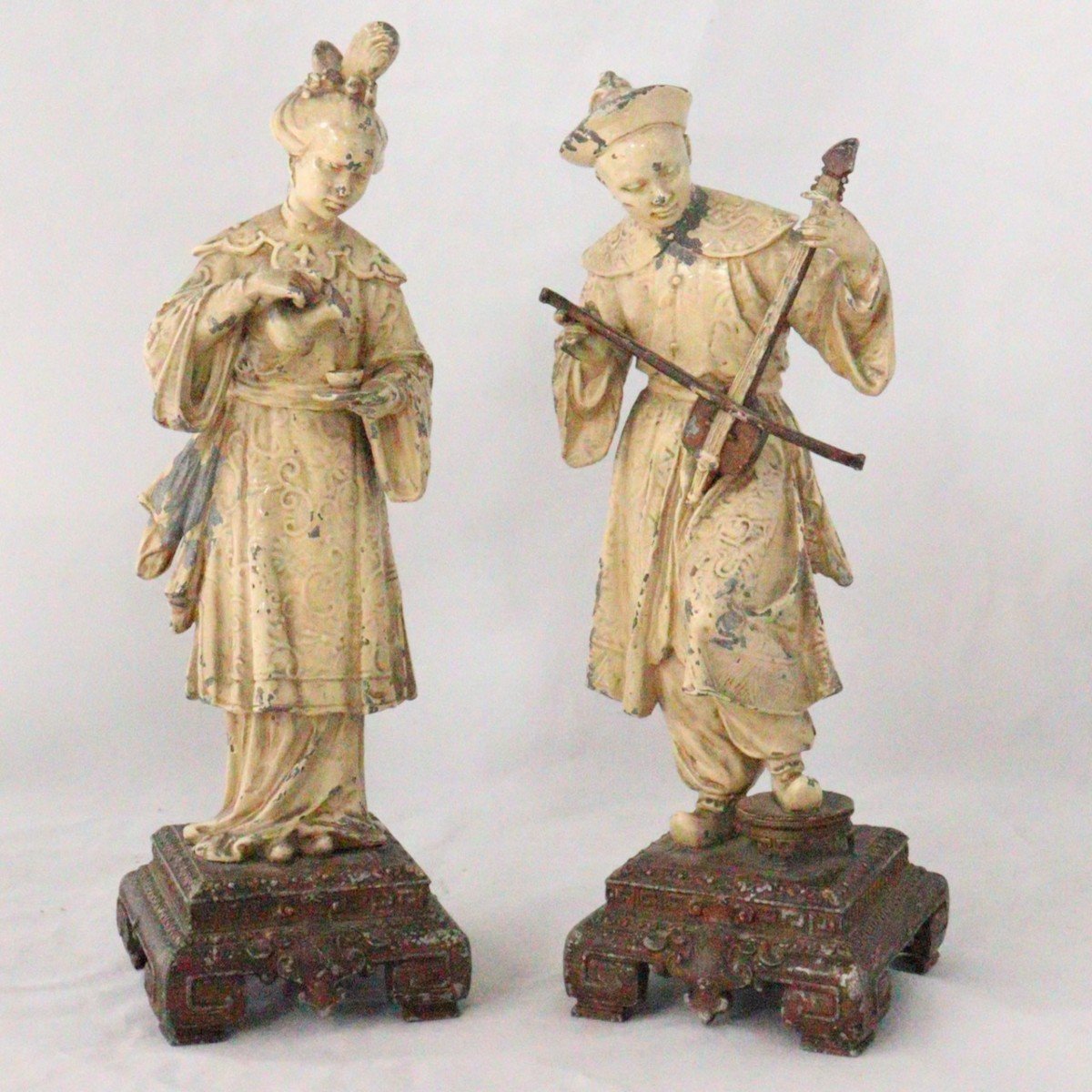 Pair Of French 19th Century Chinese Figures 