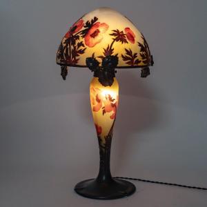 Muller Frères, Lunéville, Lampe « Anémones » Circa 1920