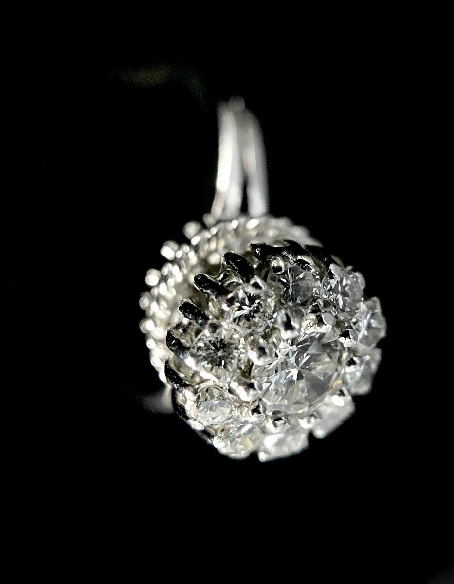 Marguerite Model Ring In 18k Gold With 0.30 Carat Central Diamond (vs-h/i)-photo-4