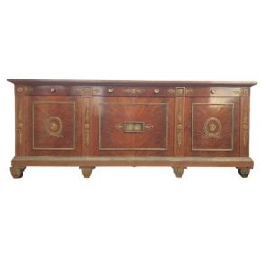 Empire Mahogany Sideboard, Gilded Bronze