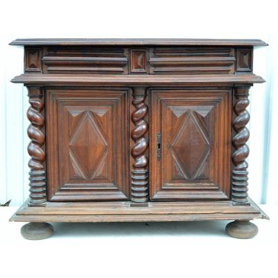 Sideboard Louis XIII In Walnut