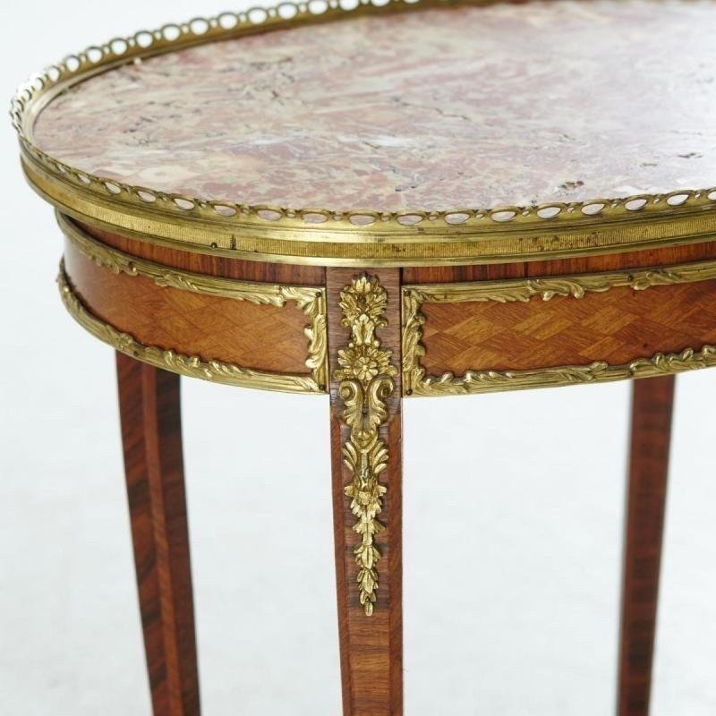 Louis XVI Style Table. Marquetry-photo-2