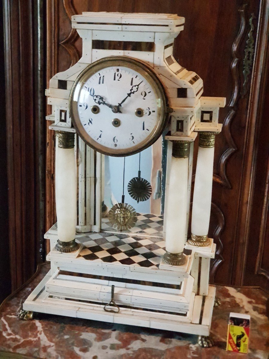 Large Napoleon III Clock. The Bone . H-56cm