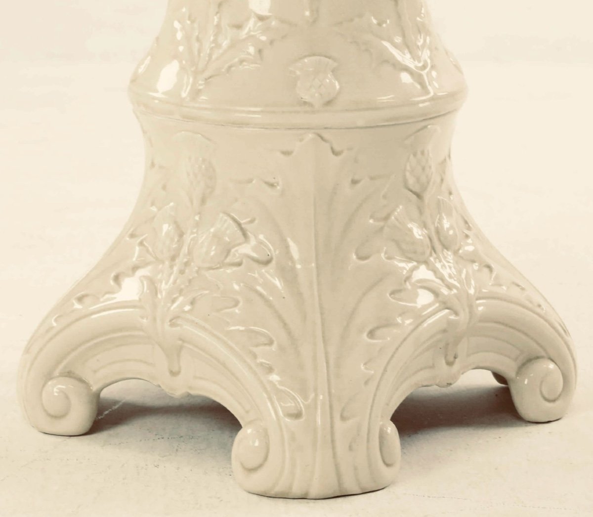 Art Nouveau Pedistal. Ceramic. H-87cm-photo-3