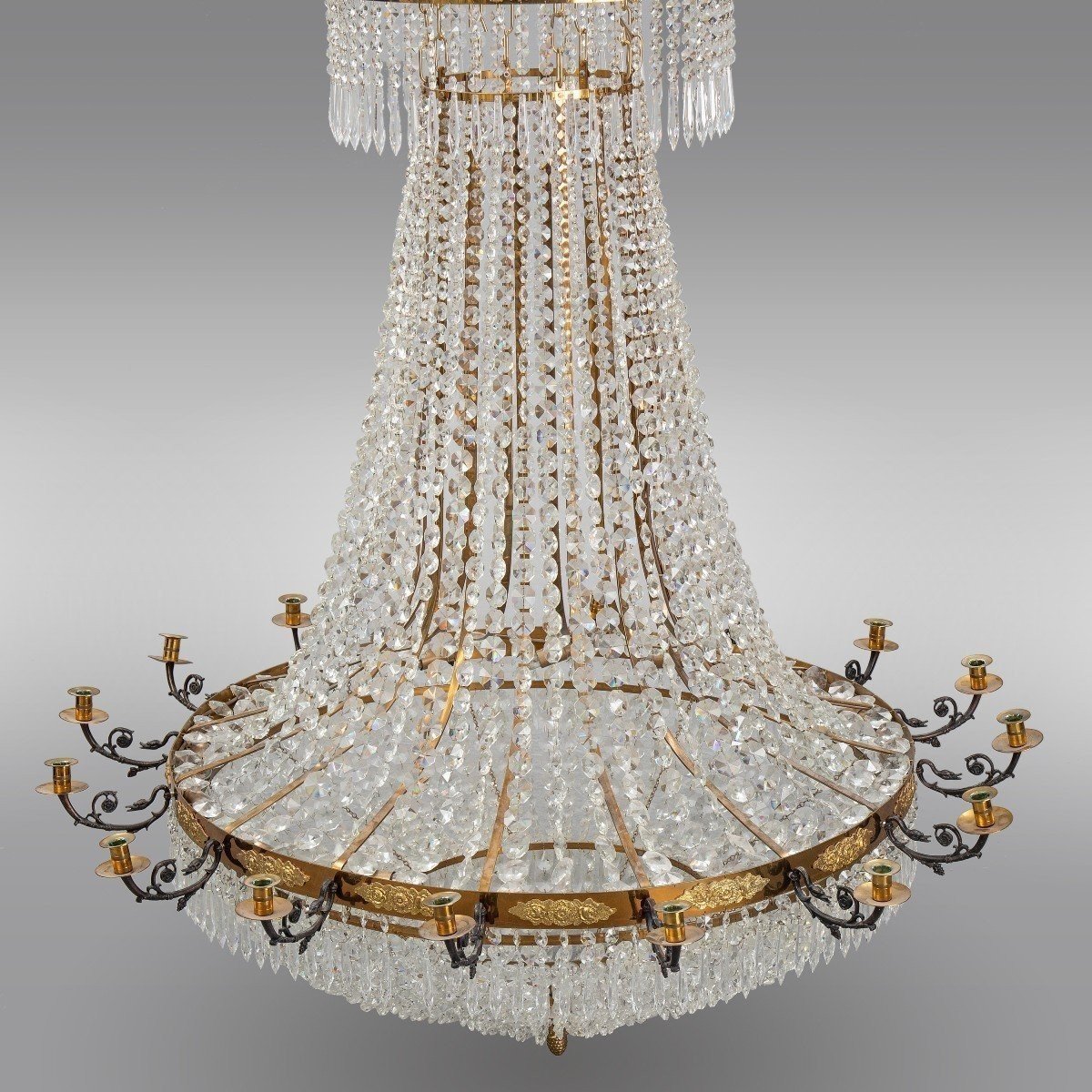 Very Large Empire Style Crystal Chandelier. 180 X 125cm-photo-1