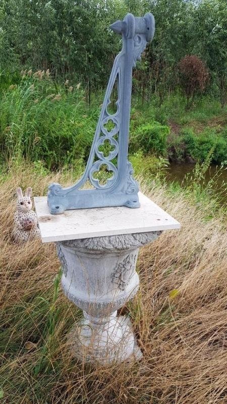 Detail Of The Lantern. L-70cm. Cast Iron-photo-4