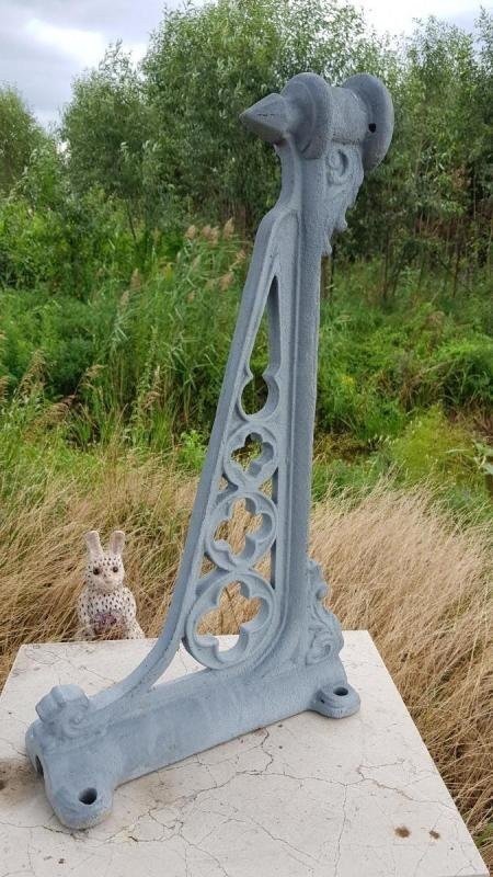 Detail Of The Lantern. L-70cm. Cast Iron