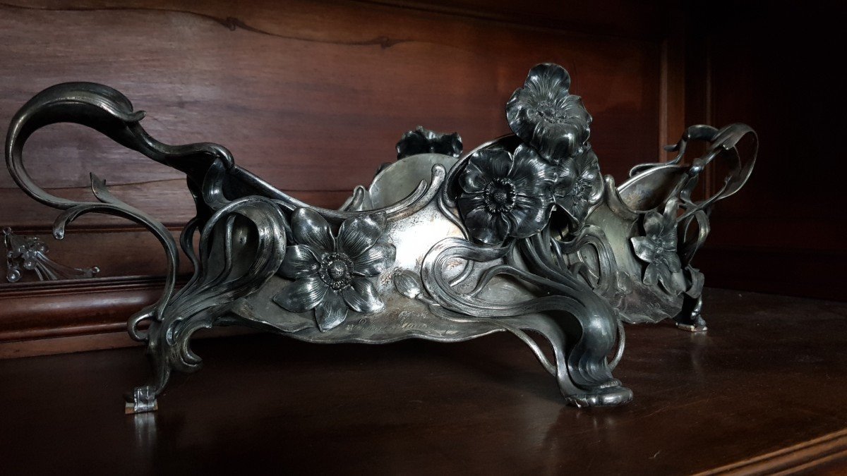 Large Art Nouveau Planter. L-59cm-photo-2