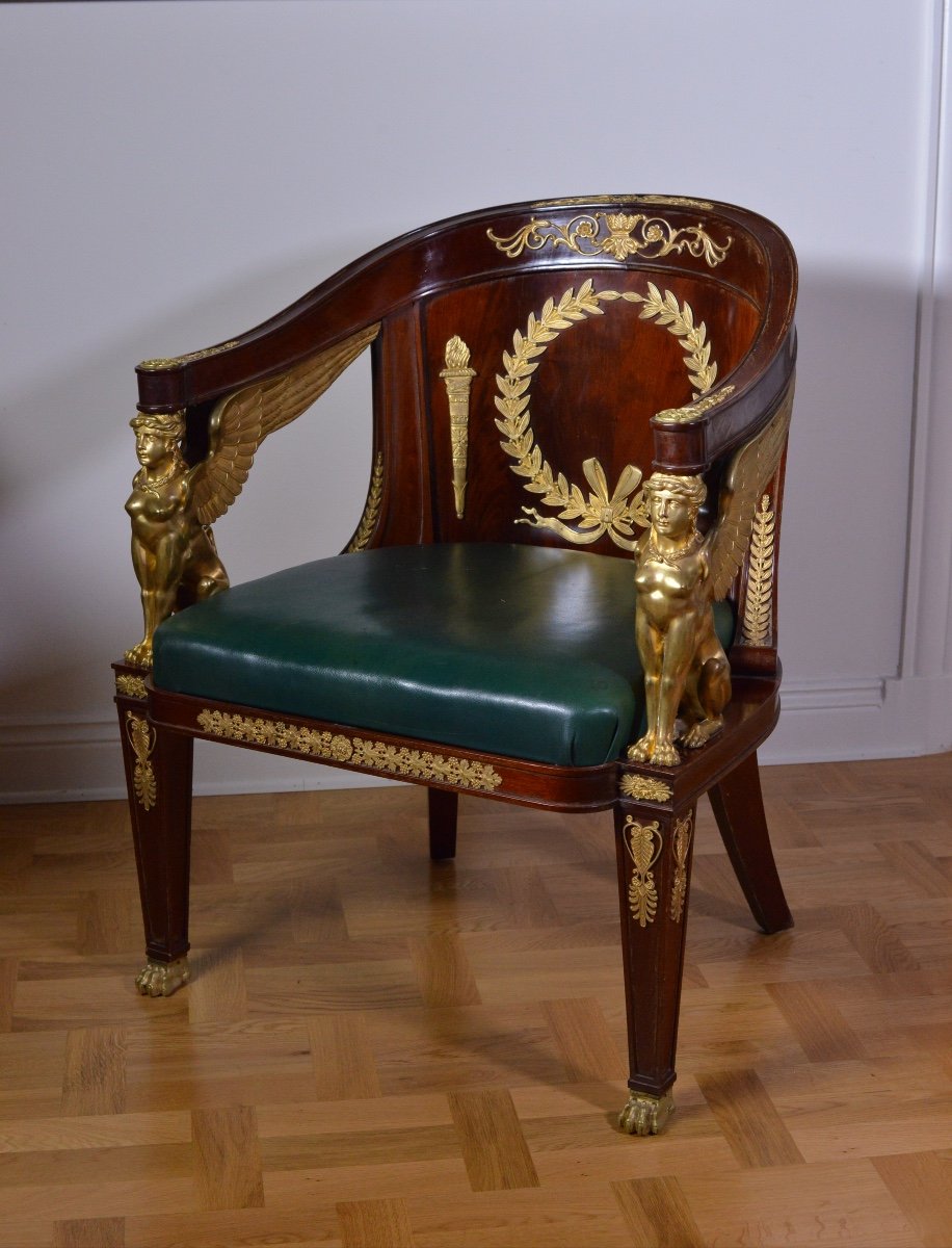 Magnificent Empire Period Armchair-photo-3