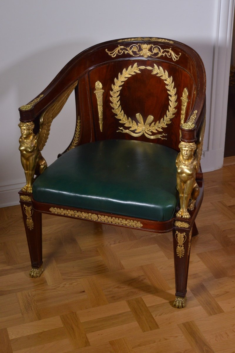 Magnificent Empire Period Armchair-photo-2