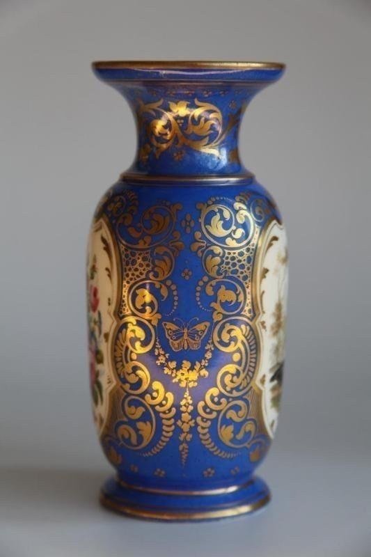 Small Sevres Style Porcelain Vase. 19th Century