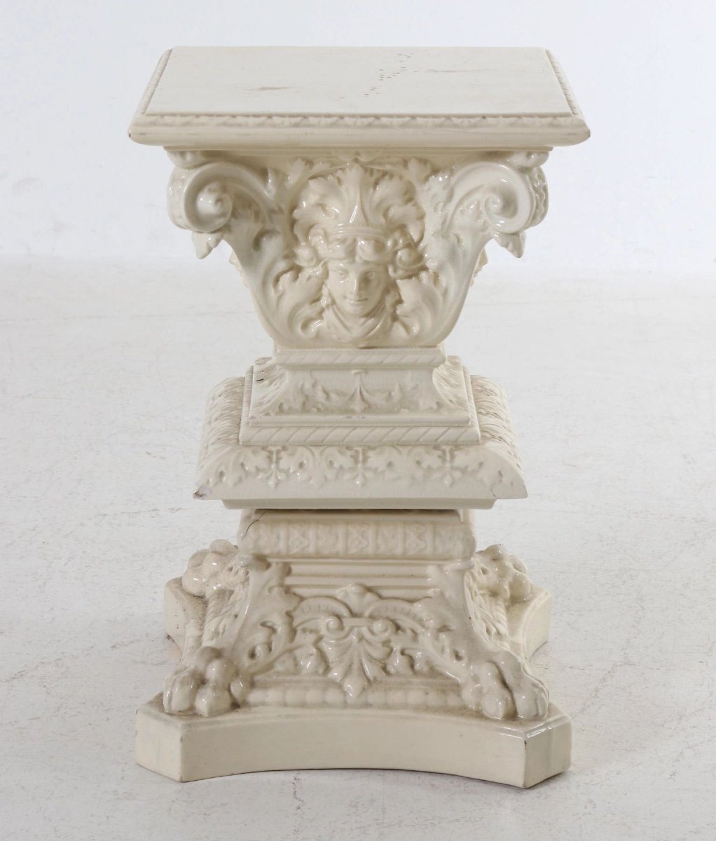 Glazed Ceramic Pedestal