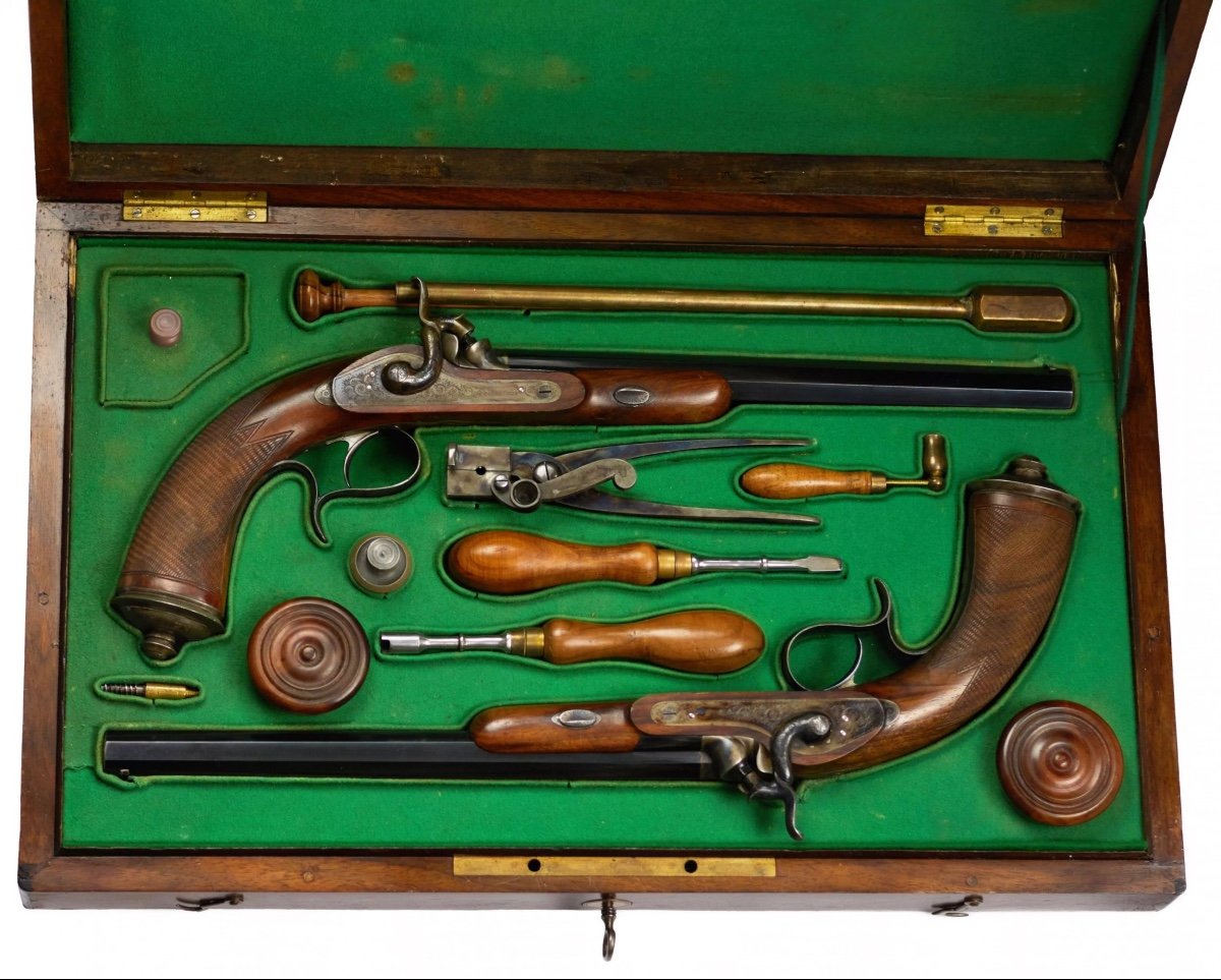 St. Petersburg. Mid-19th Century. A Pair Of Dueling Pistols-photo-3