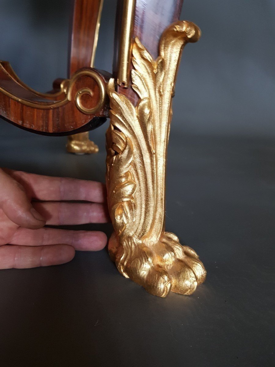 Salon Table. Marquetry. 19th Century-photo-6