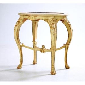Oval Table In Rococo Revival Style. Nineteenth Century