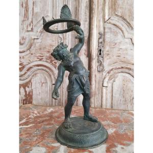 Sculpture " Bacchus ". Bronze. XIXème Siècle.