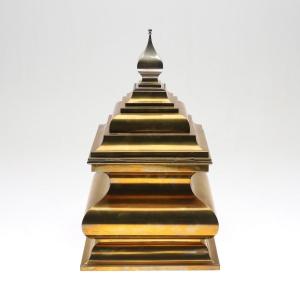 Decorative Brass Box. H-40cm
