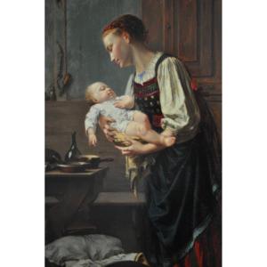 Agapit Stevens 1848-1924. Mère Avec Bébé.