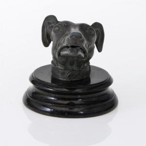 Dog-shaped Business Card Holder. 19th Century