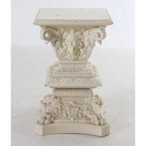 Glazed Ceramic Pedestal