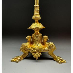 Russian Candlestick From The Mid-19th Century. H- 35cm