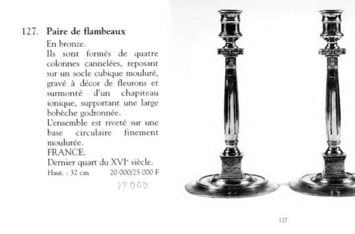 Exceptional Pair Of Torches, France Last Quarter Of The 16th Century -photo-6