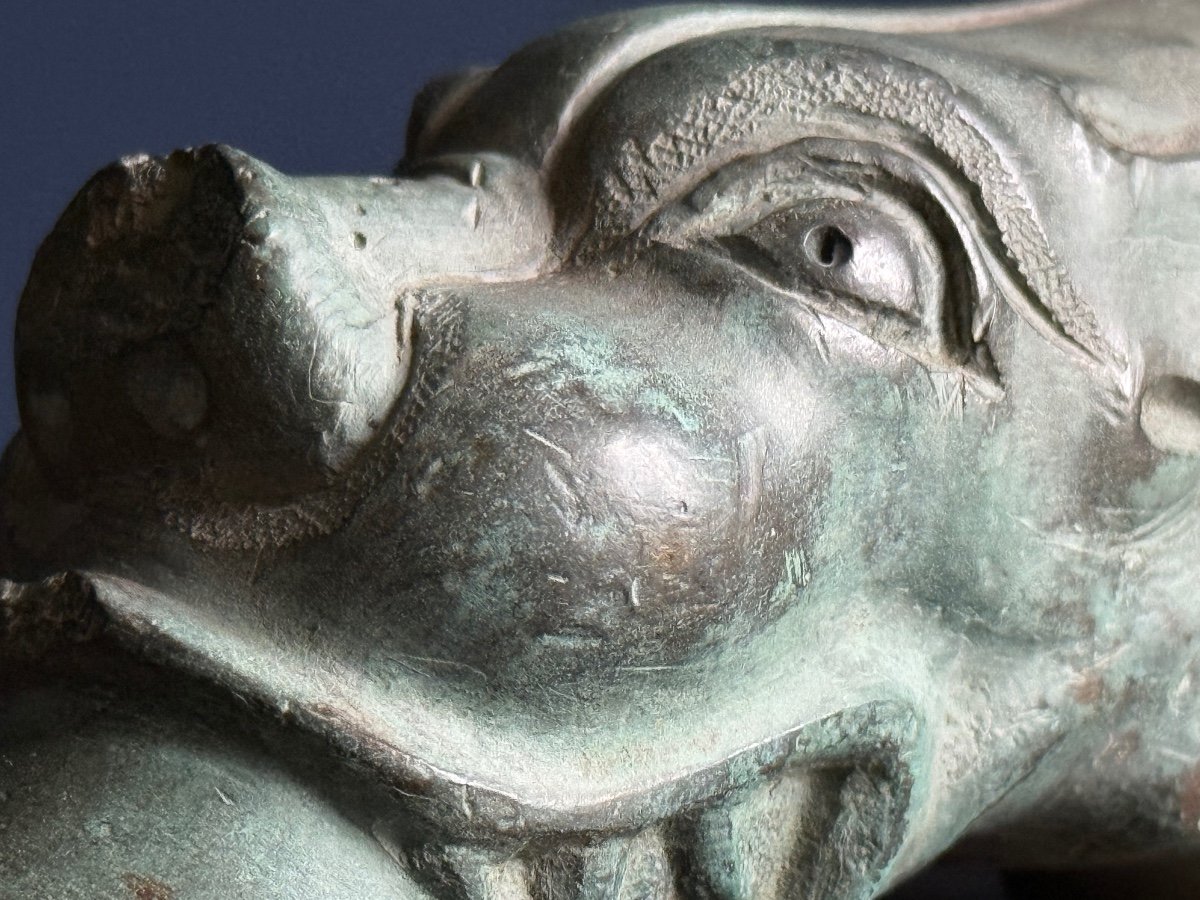 Magnificent Zoomorphic Bronze Faucet - France, 17th Century -photo-2