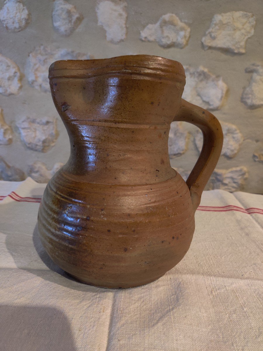 Four Martincamp Stoneware Pitchers, Early 19th Century-photo-2