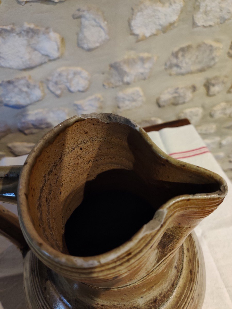 Four Martincamp Stoneware Pitchers, Early 19th Century-photo-8